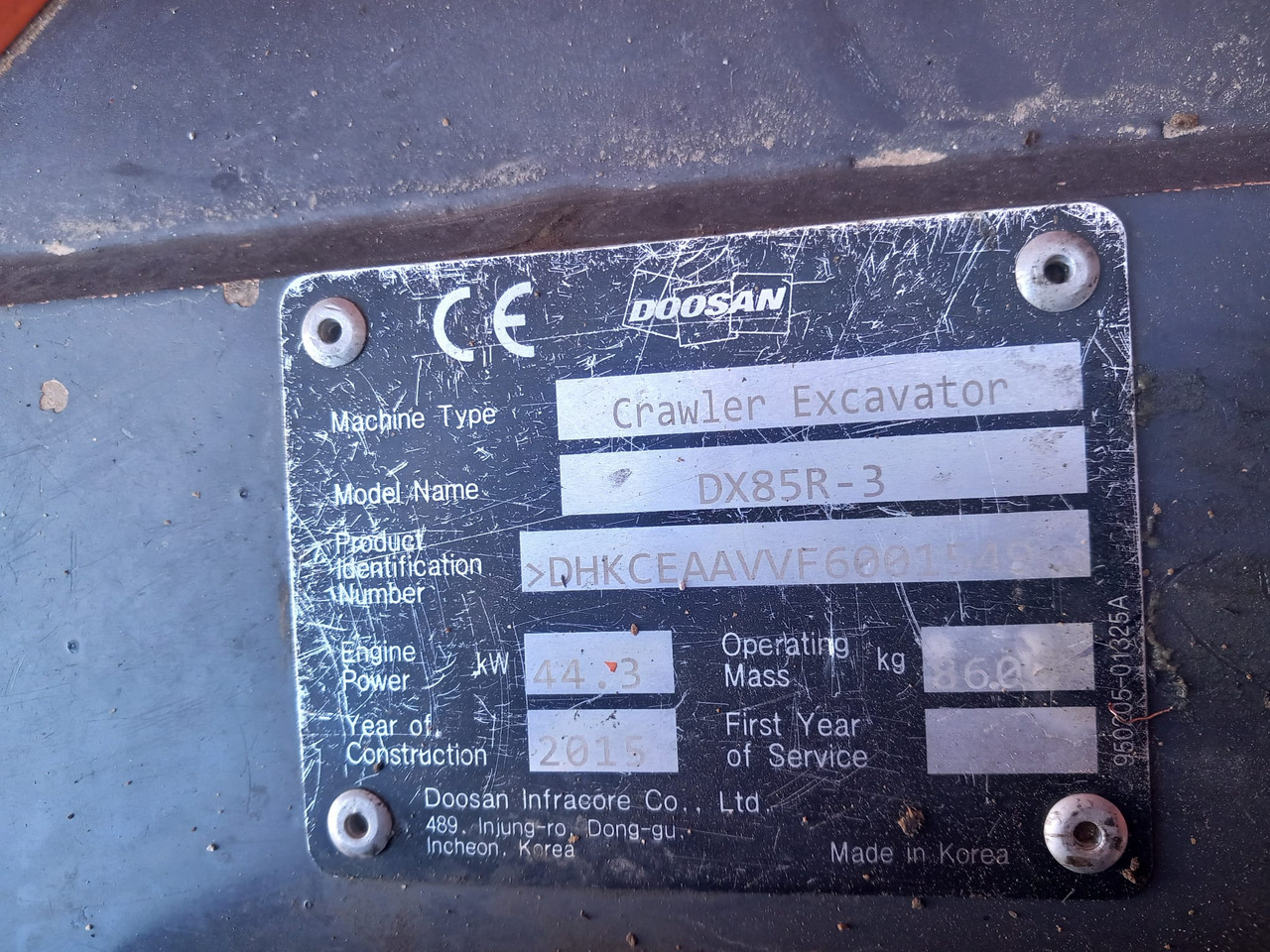 DOOSAN DX85R-3 - Mini bager: slika 4 DOOSAN DX85R-3 - Mini bager: slika 4