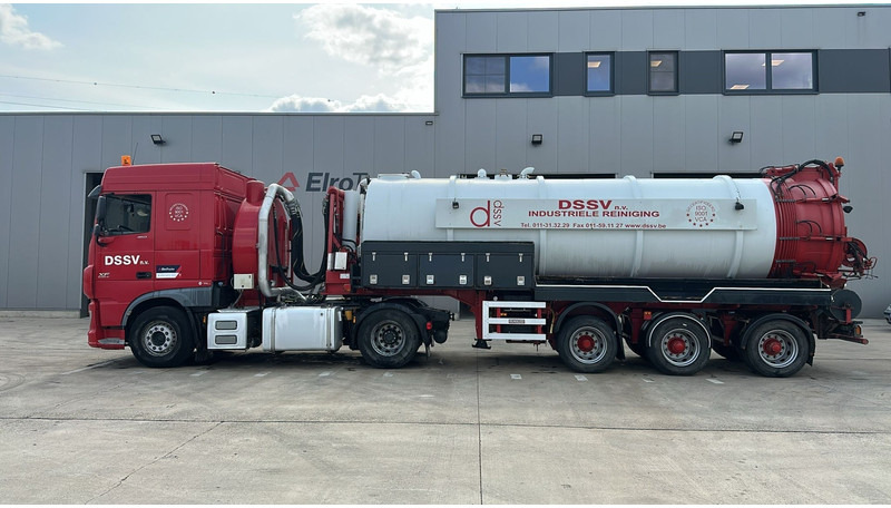 Vakuumski tovornjak DAF XF 460 (17500L / IPSAM VACUUM + HIGH PRESSURE / BELGIAN TRUCK + TRAILER / TOP CONDITION): slika 8