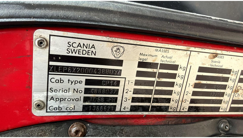 Tovornjak-šasija Scania 124 - 400 (MANUAL PUMP / 6X2 / BIG AXLE / GRAND PONT / POMPE MANUELLE): slika 19 Tovornjak-šasija Scania 124 - 400 (MANUAL PUMP / 6X2 / BIG AXLE / GRAND PONT / POMPE MANUELLE): slika 19