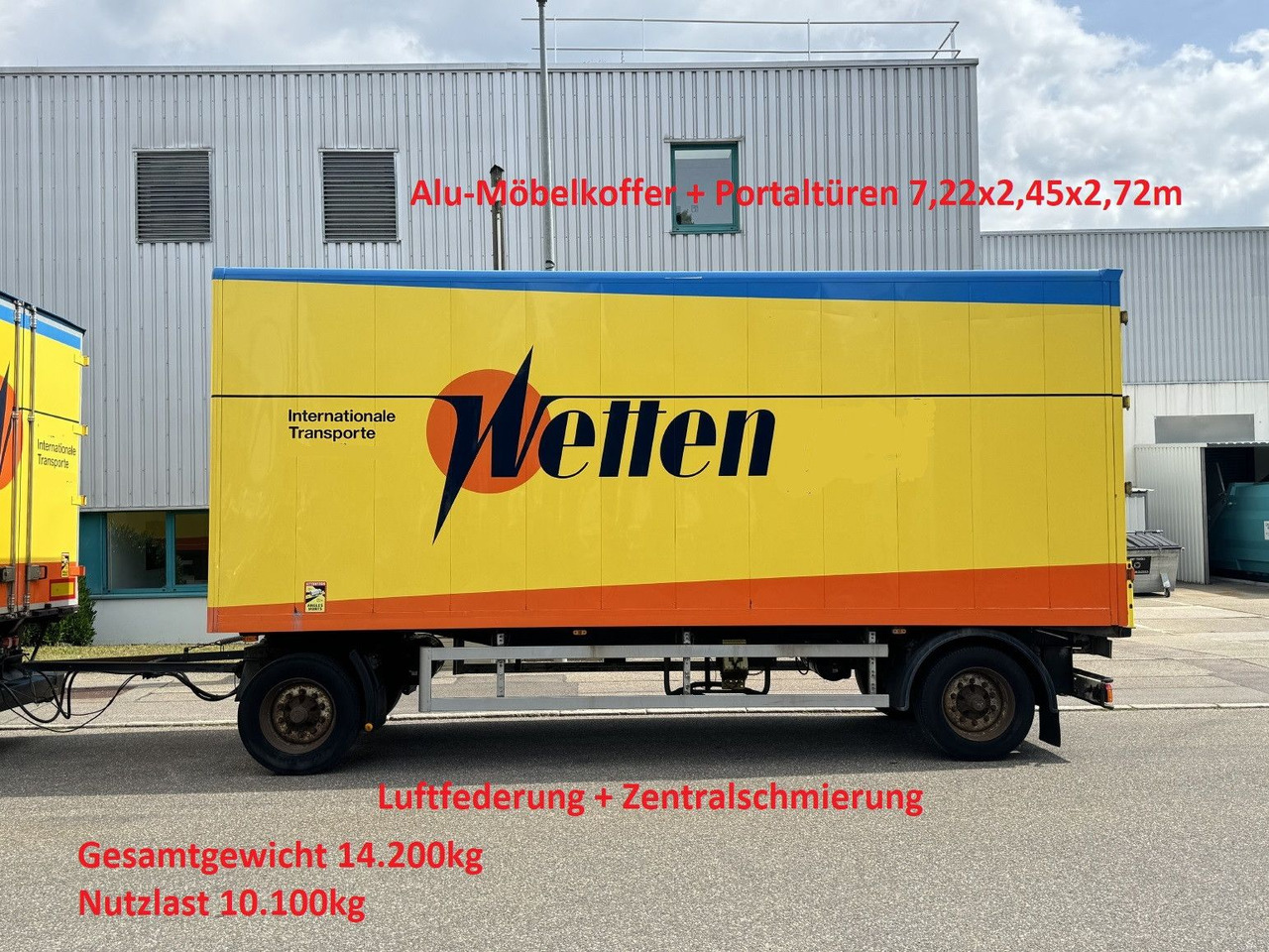 Bachert 14t Alu-Möbelkoffer 7,2m BPW Luft ZS - Prikolica zabojnik: slika 1 Bachert 14t Alu-Möbelkoffer 7,2m BPW Luft ZS - Prikolica zabojnik: slika 1