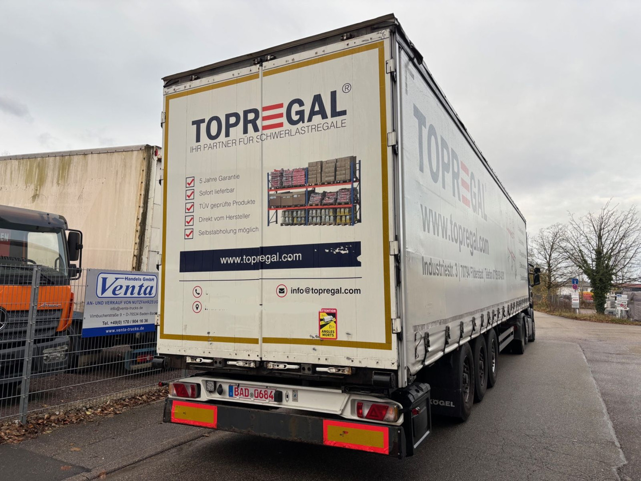 Kögel SN24, Edscha, Schiebeplane, BPW-Achse - Polprikolica s ponjavo: slika 1 Kögel SN24, Edscha, Schiebeplane, BPW-Achse - Polprikolica s ponjavo: slika 1