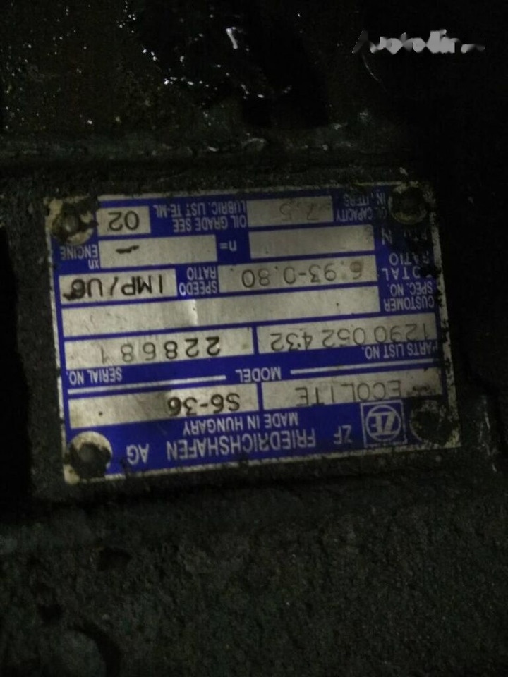 ZF 6S-36, 6S 36 MAN - Menjalnik za Tovornjak: slika 4 ZF 6S-36, 6S 36 MAN - Menjalnik za Tovornjak: slika 4