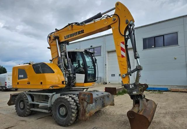 Liebherr A 916 Litronic, 2019 ROK, PODPORY + PŁUG, 6100 MTH - Bager na kolesih: slika 1 Liebherr A 916 Litronic, 2019 ROK, PODPORY + PŁUG, 6100 MTH - Bager na kolesih: slika 1