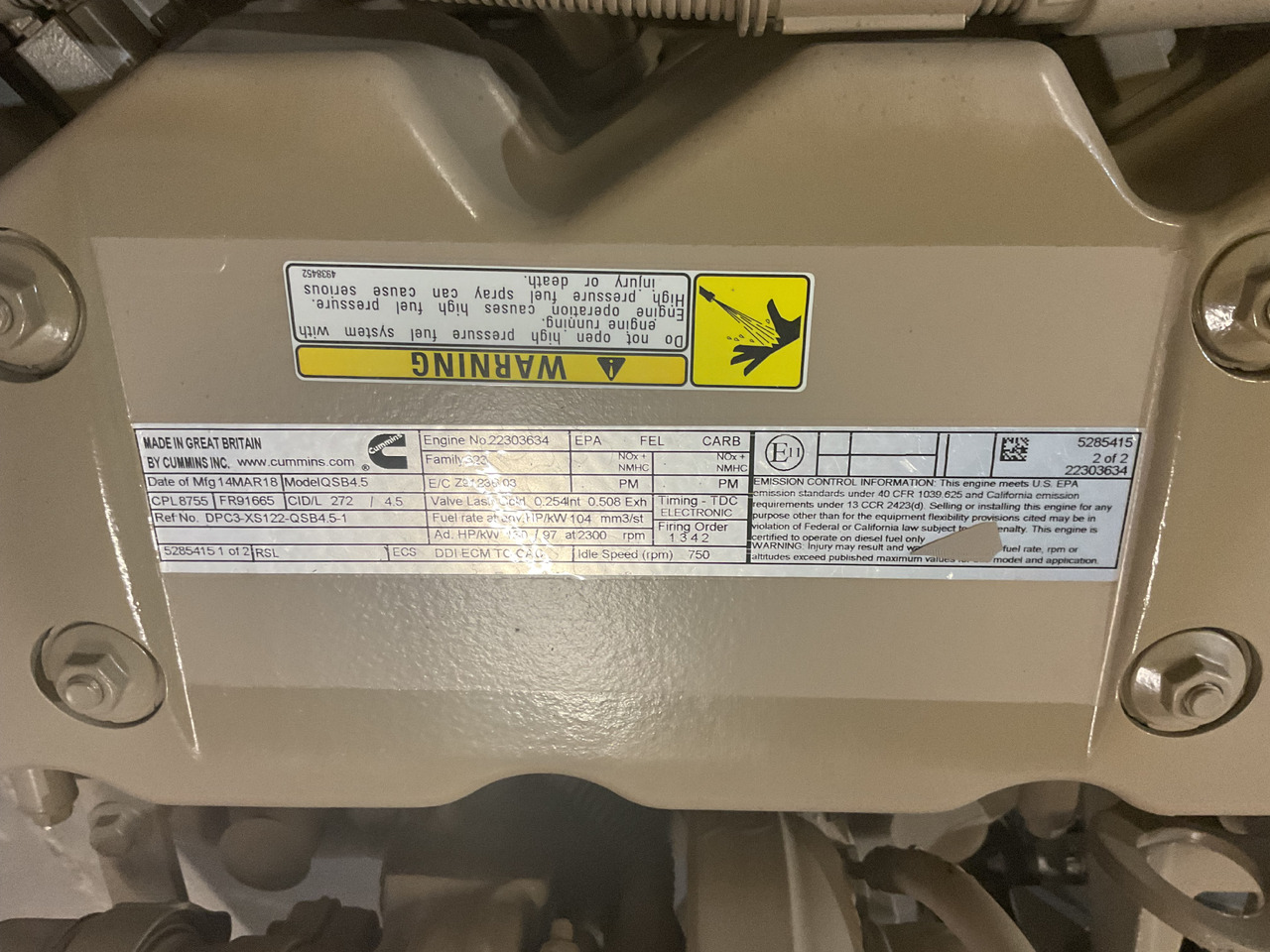 Cummins QSB 4.5 - Motor: slika 3 Cummins QSB 4.5 - Motor: slika 3