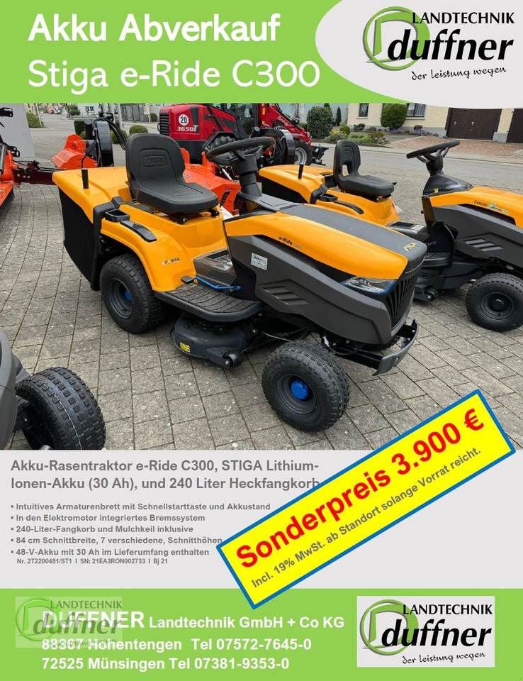 Stiga Stiga e-Ride C300 - Vrtna kosilnica: slika 2 Stiga Stiga e-Ride C300 - Vrtna kosilnica: slika 2