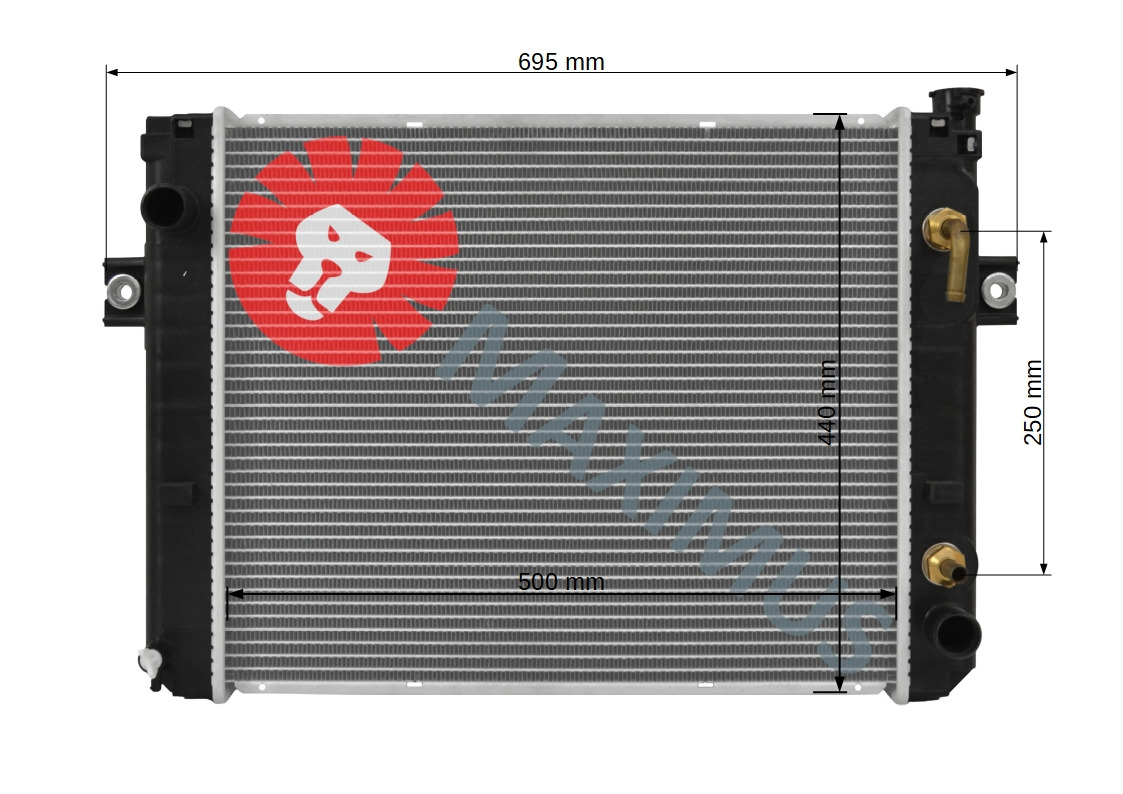 TOYOTA 6FG10 6FG14 6FG15 6FG18 6FD10 6FD14 6FD15 6FD18 - Hladilnik motorja za Viličar: slika 2 TOYOTA 6FG10 6FG14 6FG15 6FG18 6FD10 6FD14 6FD15 6FD18 - Hladilnik motorja za Viličar: slika 2