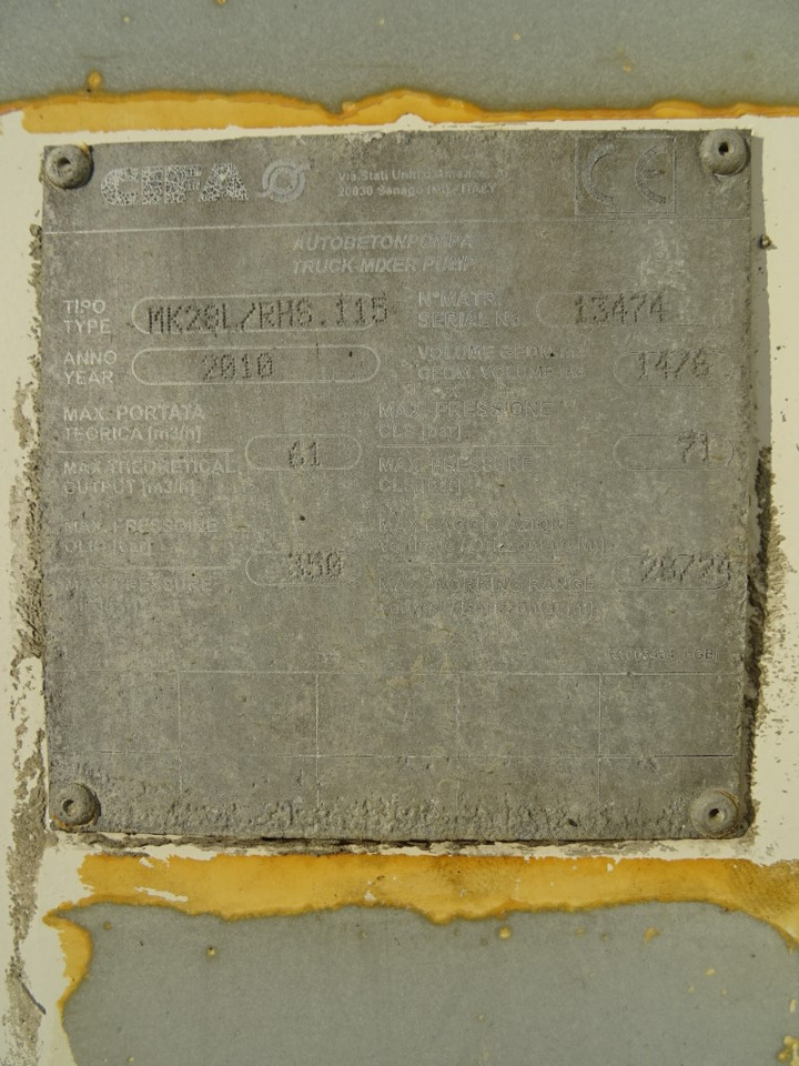 Avtomešalec s črpalko ASTRA HD8 8448 CIFA MK28L: slika 8