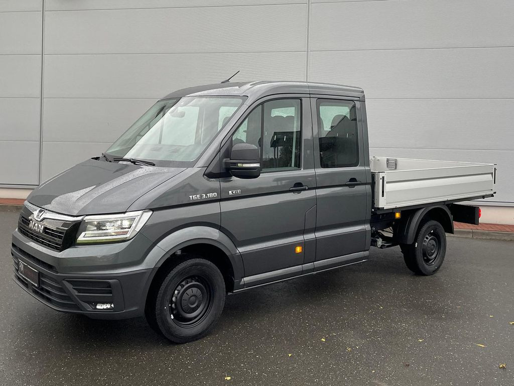 Dostavno vozilo s kesonom, Dostavno vozilo z dvojno kabino MAN TGE 3.180 Pritsche DOKA MR 4x4 ACC LED DAB MFL: slika 1