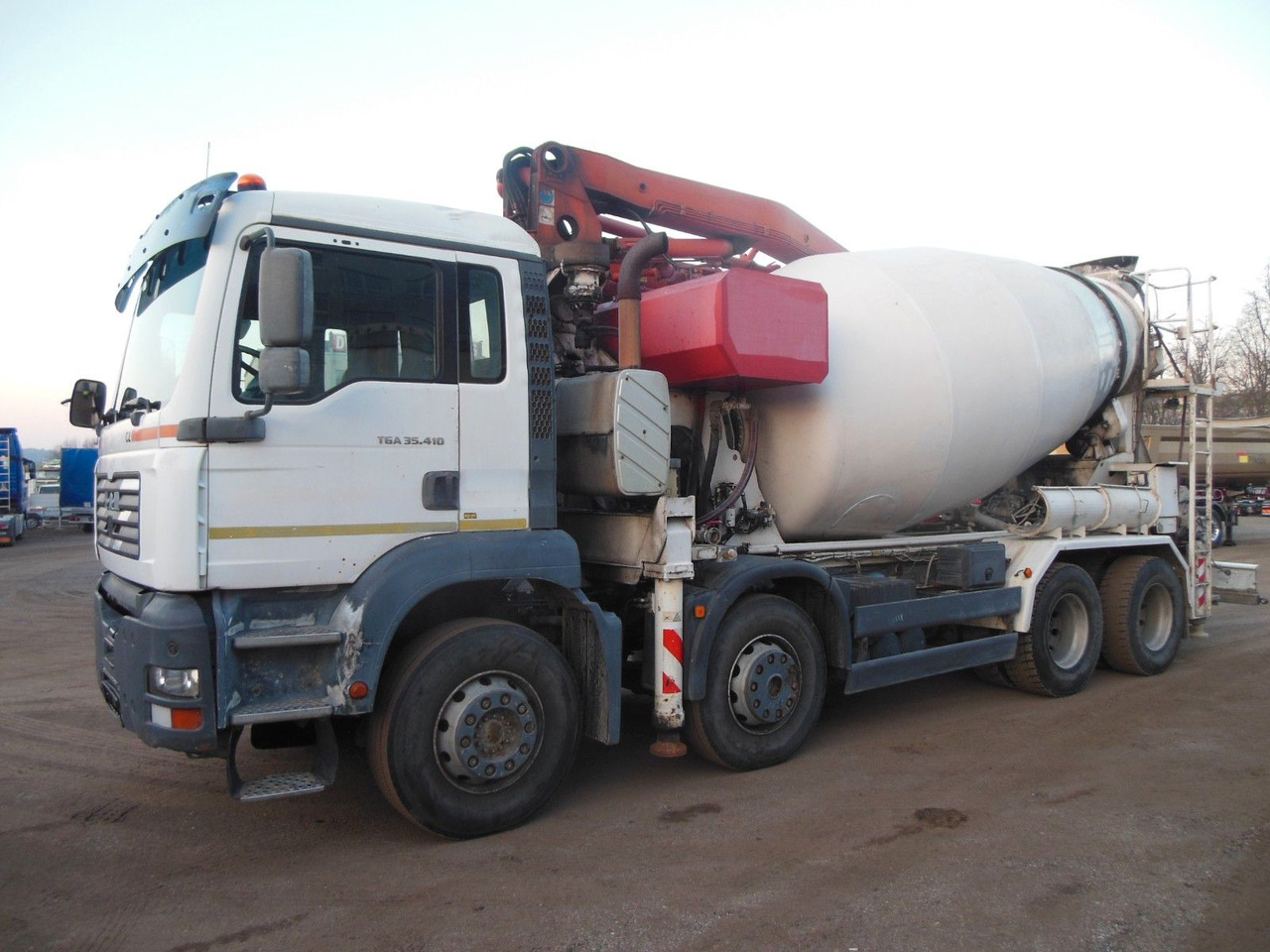 MAN TGA 35.410, 8X4, MIX + PUMPE 24M - Črpalka za beton: slika 1 MAN TGA 35.410, 8X4, MIX + PUMPE 24M - Črpalka za beton: slika 1