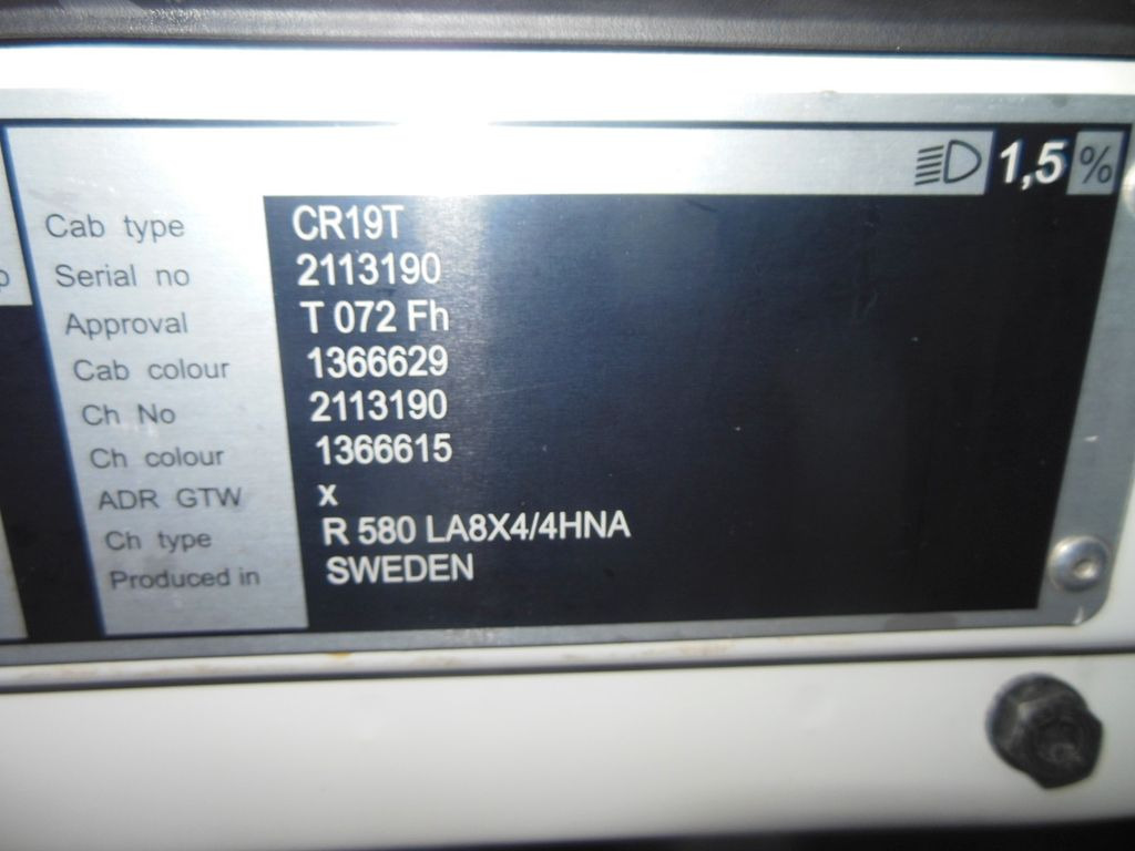 Scania R580, V8, 8X4, 164.000 KG, TOP STAND!!!  lizing Scania R580, V8, 8X4, 164.000 KG, TOP STAND!!!: slika 28