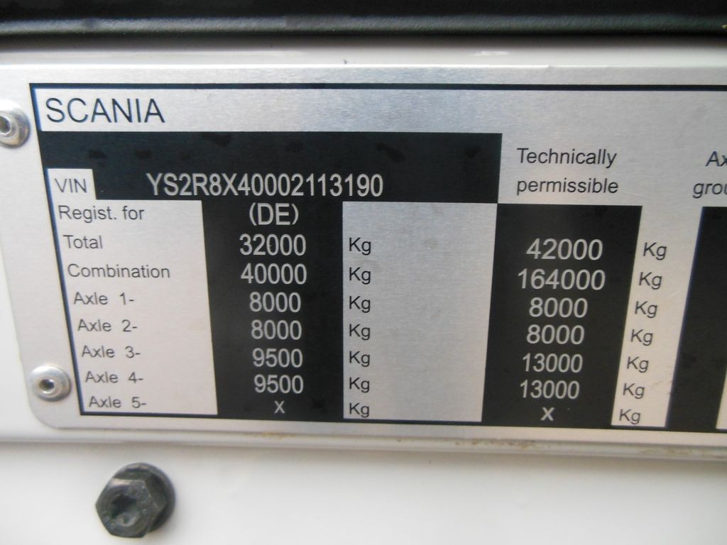 Scania R580, V8, 8X4, 164.000 KG, TOP STAND!!!  lizing Scania R580, V8, 8X4, 164.000 KG, TOP STAND!!!: slika 27