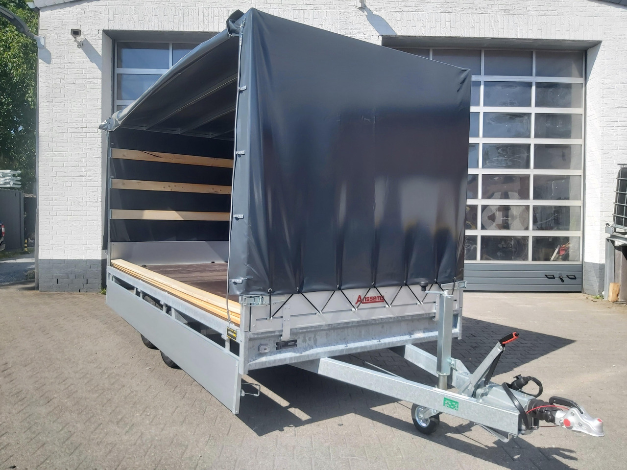 Anssems Hochlader PSX - S 3000 405x178x30cm 180cm Hochplane grau (XL) 3000kg Aktion - Prikolica s ponjavo: slika 1 Anssems Hochlader PSX - S 3000 405x178x30cm 180cm Hochplane grau (XL) 3000kg Aktion - Prikolica s ponjavo: slika 1