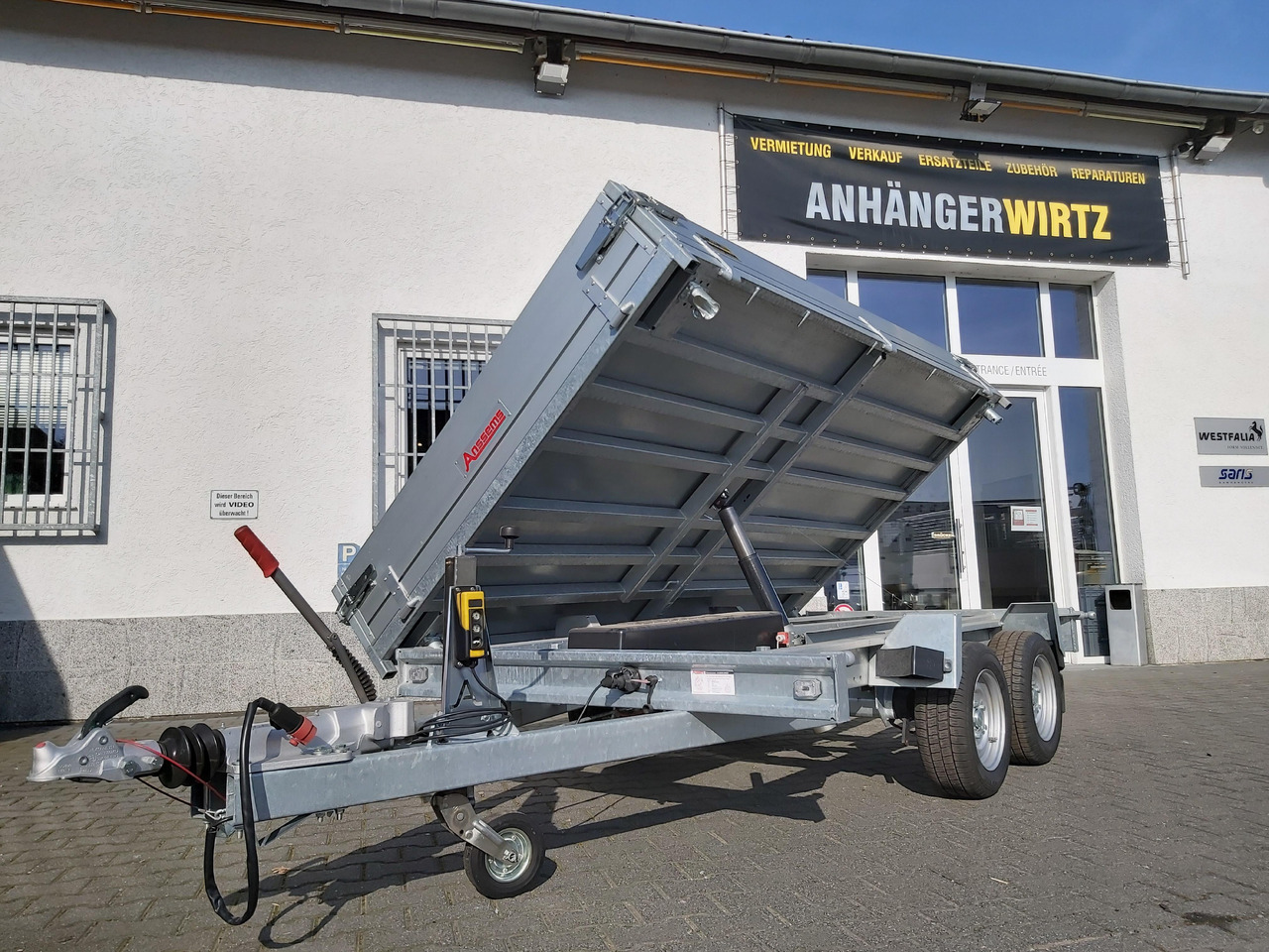 Anssems Kipper KSX 3500 Elektrisch 305x178x35cm Stahlboden niedrig Fahrgestell 3500kg - Kiper prikolica: slika 4 Anssems Kipper KSX 3500 Elektrisch 305x178x35cm Stahlboden niedrig Fahrgestell 3500kg - Kiper prikolica: slika 4