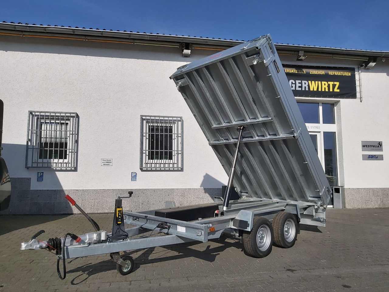 Anssems Kipper KSX 3500 Elektrisch 305x178x35cm Stahlboden niedrig Fahrgestell 3500kg - Kiper prikolica: slika 1 Anssems Kipper KSX 3500 Elektrisch 305x178x35cm Stahlboden niedrig Fahrgestell 3500kg - Kiper prikolica: slika 1