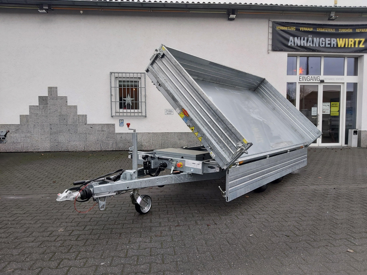 Böckmann Kipper DK ST 3718/35 Profi 374x180x40cm Stahlwände Elektro + NHP (L) 3500kg - Kiper prikolica: slika 1 Böckmann Kipper DK ST 3718/35 Profi 374x180x40cm Stahlwände Elektro + NHP (L) 3500kg - Kiper prikolica: slika 1