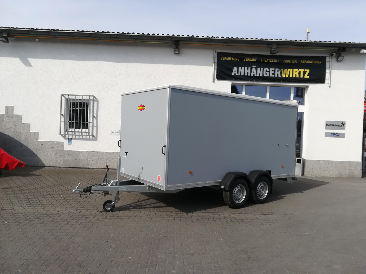 Böckmann Koffer KT 4018/27 M grau 400x185x182cm (XL) 2700kg - Prikolica zabojnik: slika 1 Böckmann Koffer KT 4018/27 M grau 400x185x182cm (XL) 2700kg - Prikolica zabojnik: slika 1