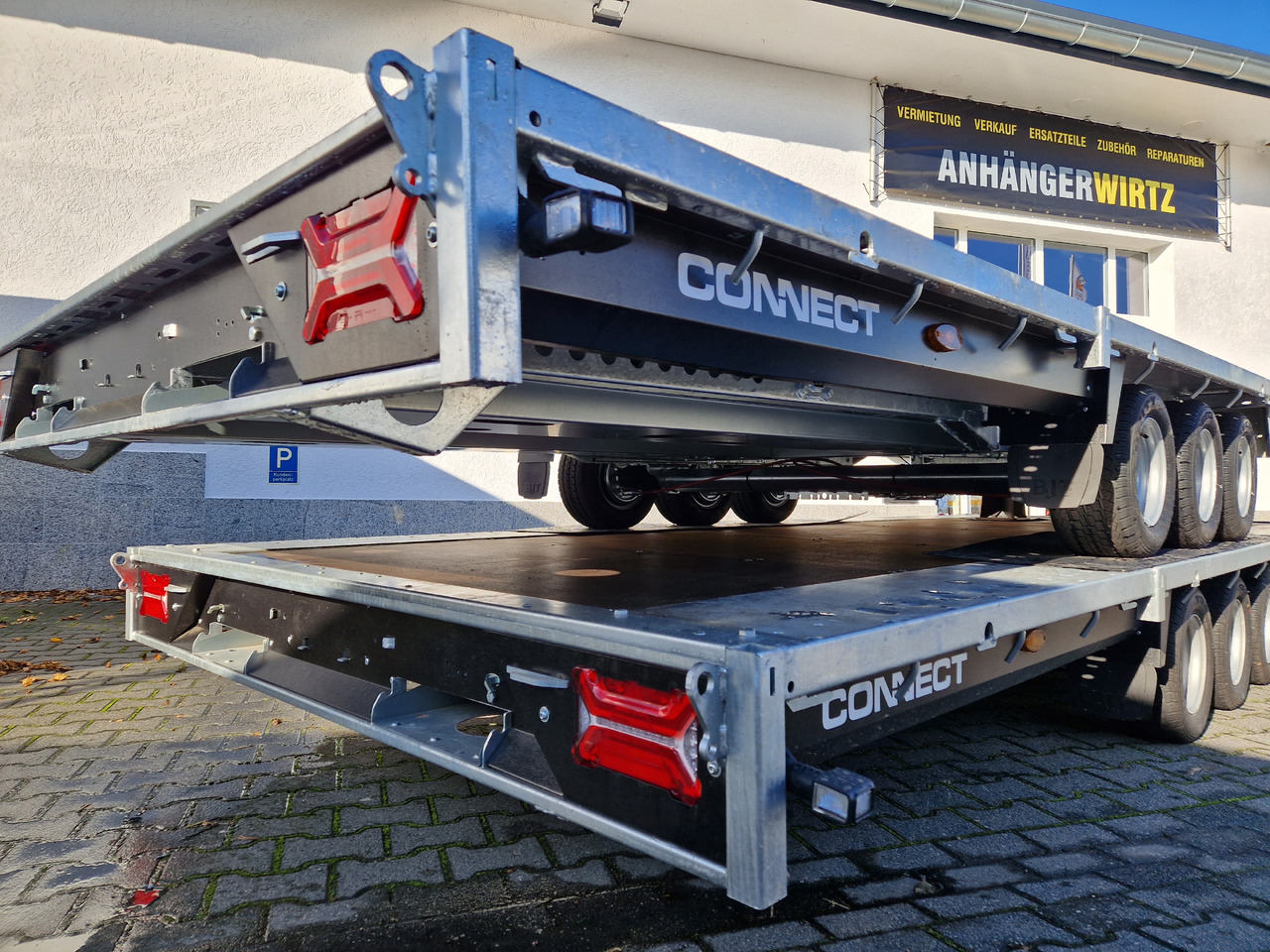 Plato/ Tovorna prikolica Brian James Trailer Connect 550x229cm blackline Plattform Tridem 10" 3500kg (XXL): slika 8