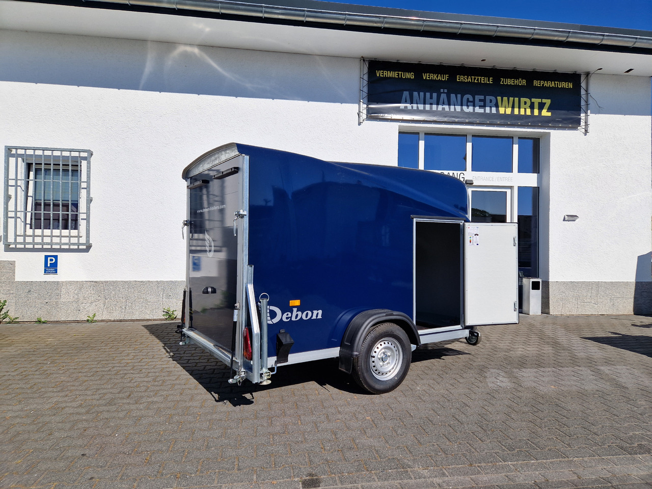 Prikolica zabojnik Debon Cargo 1300 300x152x168cm royal blau Seitentür 100km/H Pullman 1300kg: slika 12