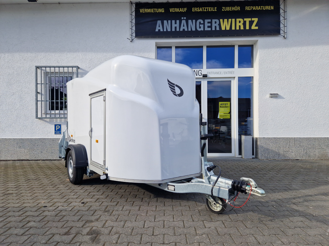 Prikolica zabojnik Debon Cargo 1300 300x152x168cm white Seitentür Pullman II 100km/H 1300kg Modell 2025: slika 13