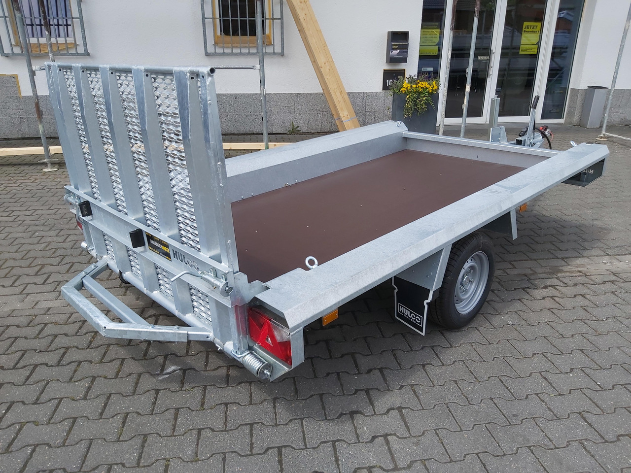HULCO TERRAX Basic 294x150x27cm Heckrampe 100cm (M) 12" 1800kg - Prikolica za prevoz strojev: slika 4 HULCO TERRAX Basic 294x150x27cm Heckrampe 100cm (M) 12" 1800kg - Prikolica za prevoz strojev: slika 4