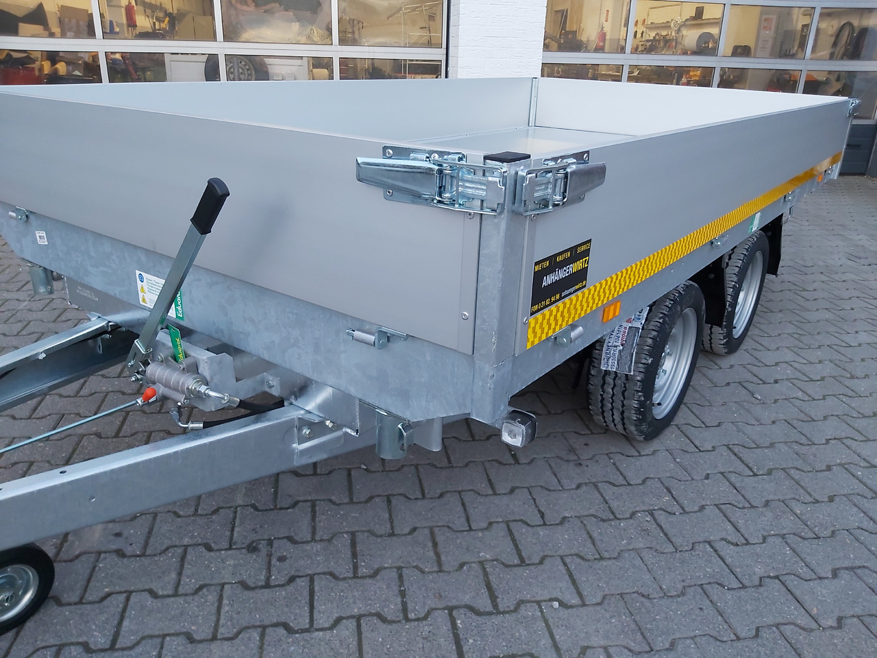 Kiper prikolica Kipper 330x180x30cm Elektrisch+Notpumpe Rampen Stützen Rahmen+ niedrig 13" (L) 3500kg Abverkauf Vor: slika 6