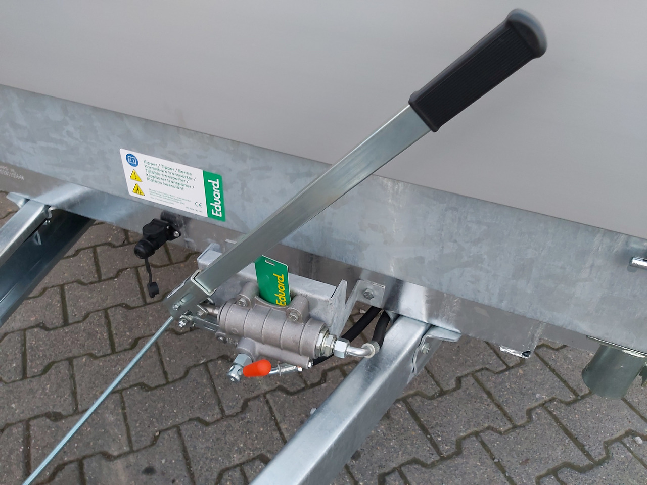 Kiper prikolica Kipper 330x180x30cm Elektrisch+Notpumpe Rampen Stützen Rahmen+ niedrig 13" (L) 3500kg Abverkauf Vor: slika 7