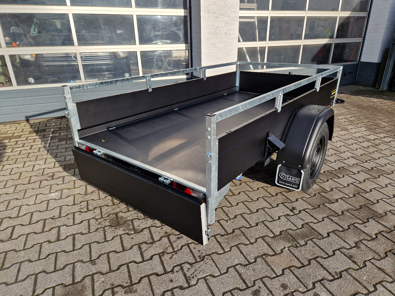 Avtomobilska prikolica Saris Anhänger DV135 McAlu Pro MP 255x133x43cm blackline (S) 1350kg black deal Aktion: slika 12