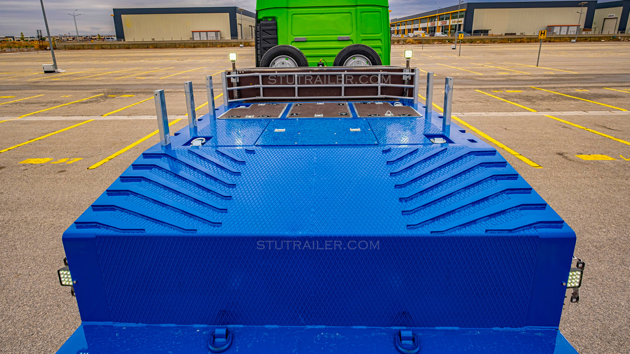 Nov Nizko noseča polprikolica STU 5 Axle Hydraulic Steering Extendable Low Laoder: slika 18