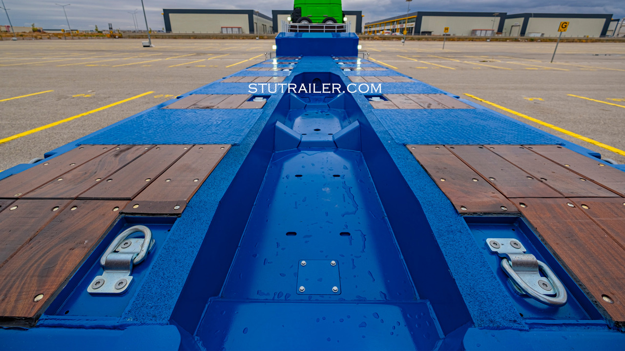Nov Nizko noseča polprikolica STU 5 Axle Hydraulic Steering Extendable Low Laoder: slika 11