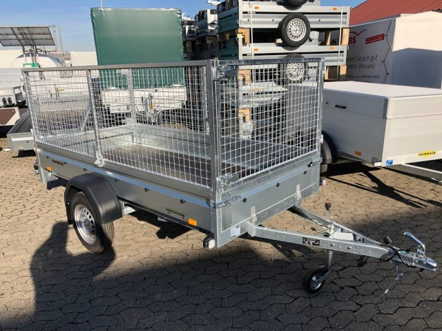 Brenderup Tieflader 2270SUB750 Stahl, 0,75 to. 2700x1300x270mm mit Laubgitter 80 cm - Avtomobilska prikolica: slika 1 Brenderup Tieflader 2270SUB750 Stahl, 0,75 to. 2700x1300x270mm mit Laubgitter 80 cm - Avtomobilska prikolica: slika 1