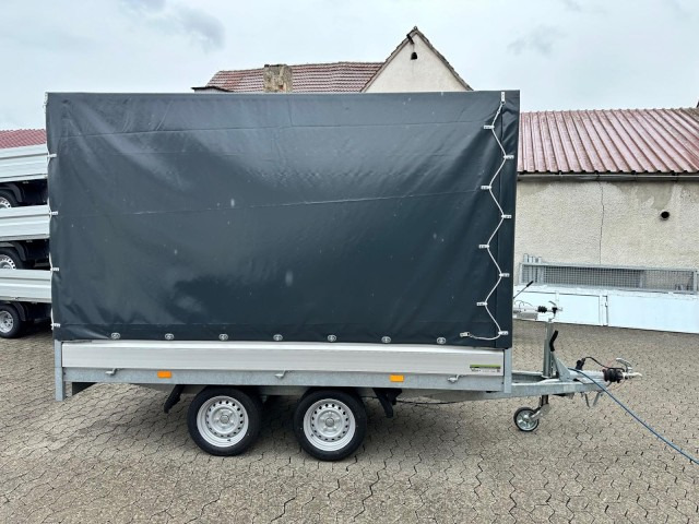 Hapert Azure H-2 Hochlader 3050 x 1600 x 300 mm, mit Plane 180 cm anthrazit ZG 2,0 to. - Avtomobilska prikolica: slika 1 Hapert Azure H-2 Hochlader 3050 x 1600 x 300 mm, mit Plane 180 cm anthrazit ZG 2,0 to. - Avtomobilska prikolica: slika 1