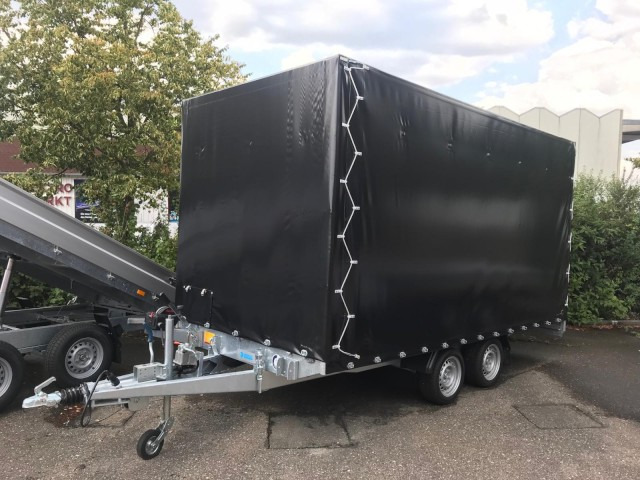 Hapert Indigo HT-2 Transporter 4050 x 2000 mm, 3,0 to. Rampe, mit Hochplane 200 cm - Avtomobilska prikolica: slika 1 Hapert Indigo HT-2 Transporter 4050 x 2000 mm, 3,0 to. Rampe, mit Hochplane 200 cm - Avtomobilska prikolica: slika 1