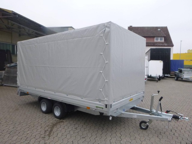 Humbaur HN 254118 Hochlader mit Hochplane 2,5 to. 4100 x 1850 x 350 mm - Avtomobilska prikolica: slika 1 Humbaur HN 254118 Hochlader mit Hochplane 2,5 to. 4100 x 1850 x 350 mm - Avtomobilska prikolica: slika 1