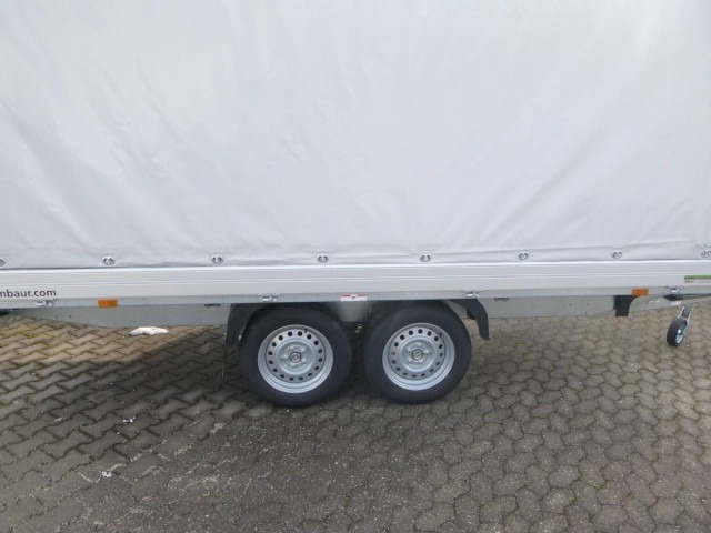 Humbaur HT 254118 Hochlader mit Plane 4100x1850x350mm - Avtomobilska prikolica: slika 4 Humbaur HT 254118 Hochlader mit Plane 4100x1850x350mm - Avtomobilska prikolica: slika 4
