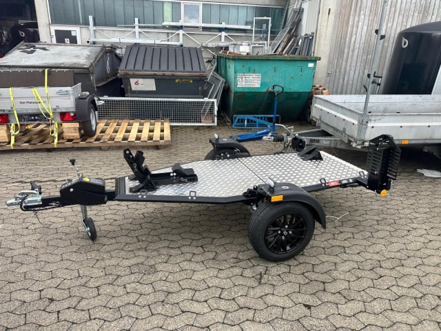Lorries Motorradanhänger MT-1, 0,75 to. 245 x 99 cm, Alu-Felgen - Prikolica za prevoz motorjev: slika 1 Lorries Motorradanhänger MT-1, 0,75 to. 245 x 99 cm, Alu-Felgen - Prikolica za prevoz motorjev: slika 1