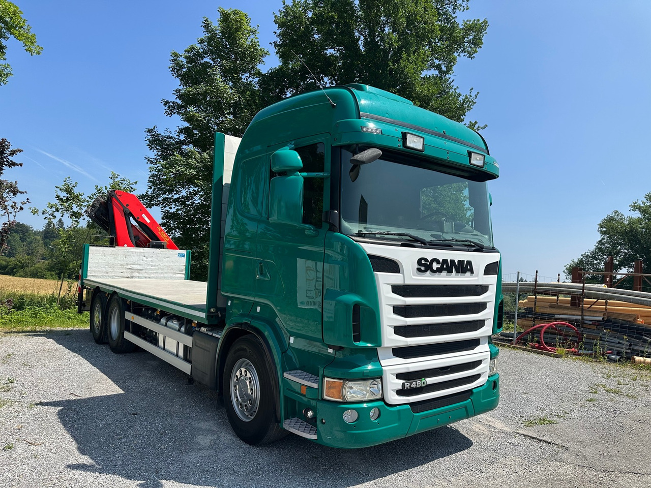 Tovornjak s kesonom, Tovornjak z dvigalom SCANIA R 480 6x2 Palfinger 16502: slika 14
