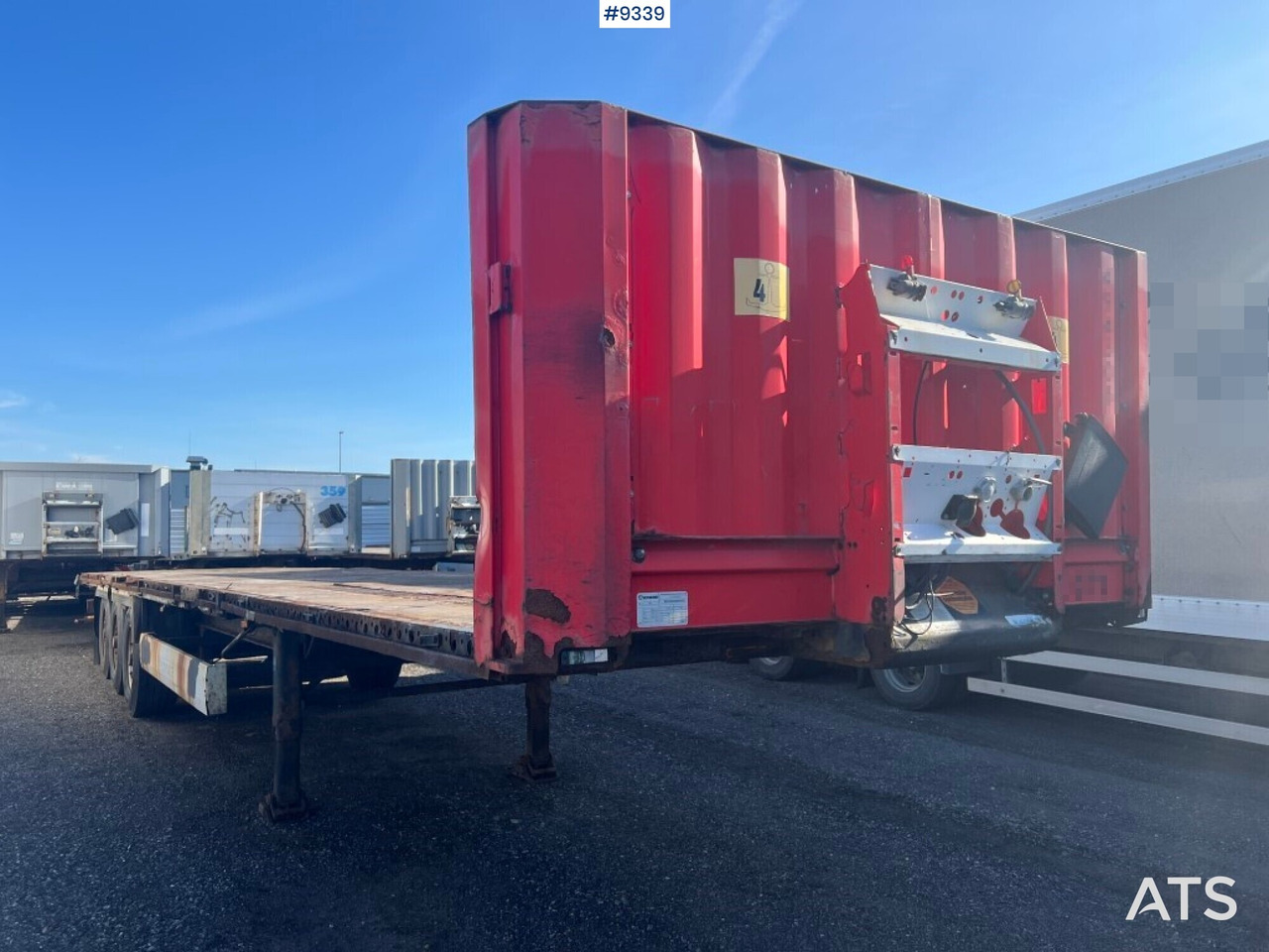 Flatbed - KRONE PROFI-LINER SD - Polprikolica s kesonom: slika 3 Flatbed - KRONE PROFI-LINER SD - Polprikolica s kesonom: slika 3