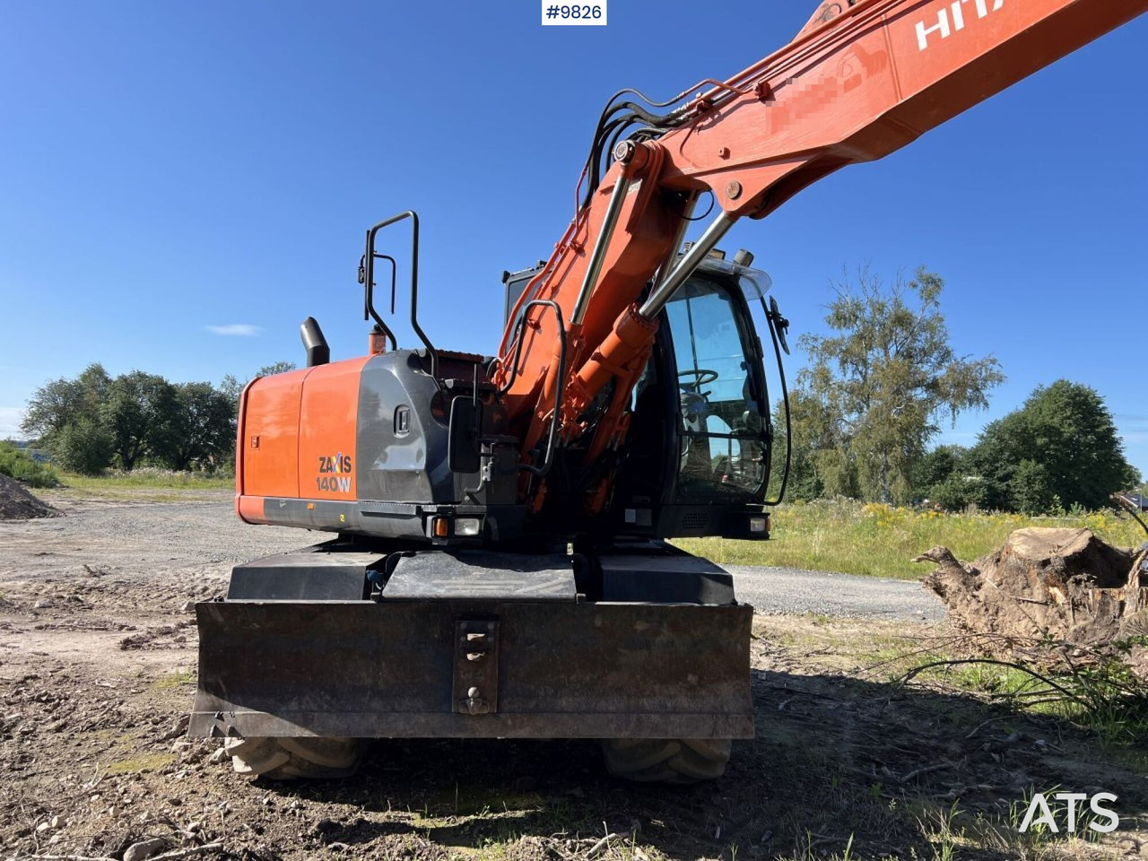 Hitachi ZX140 W-5B with rotor and planer bucket - Bager na kolesih: slika 4 Hitachi ZX140 W-5B with rotor and planer bucket - Bager na kolesih: slika 4