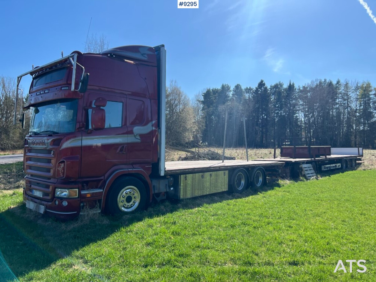 SCANIA R480 LB with flatbed, trailer and dolly REP. OBJECT - Tovornjak s kesonom: slika 1 SCANIA R480 LB with flatbed, trailer and dolly REP. OBJECT - Tovornjak s kesonom: slika 1