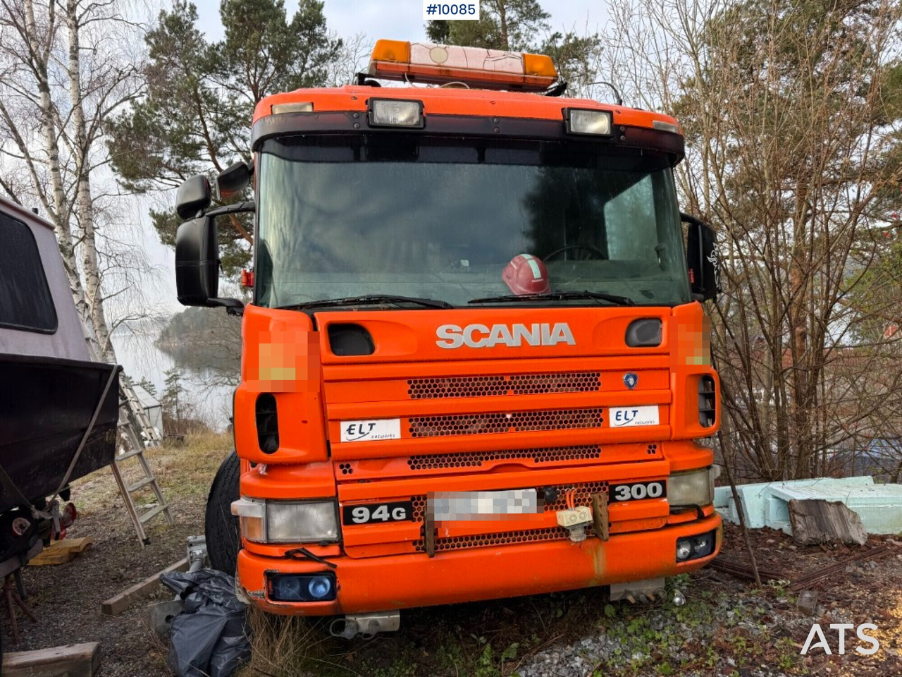 Scania P94G 300 Crane truck with flatbed Rep. object - Kotalni prekucni tovornjak, Tovornjak z dvigalom: slika 2 Scania P94G 300 Crane truck with flatbed Rep. object - Kotalni prekucni tovornjak, Tovornjak z dvigalom: slika 2