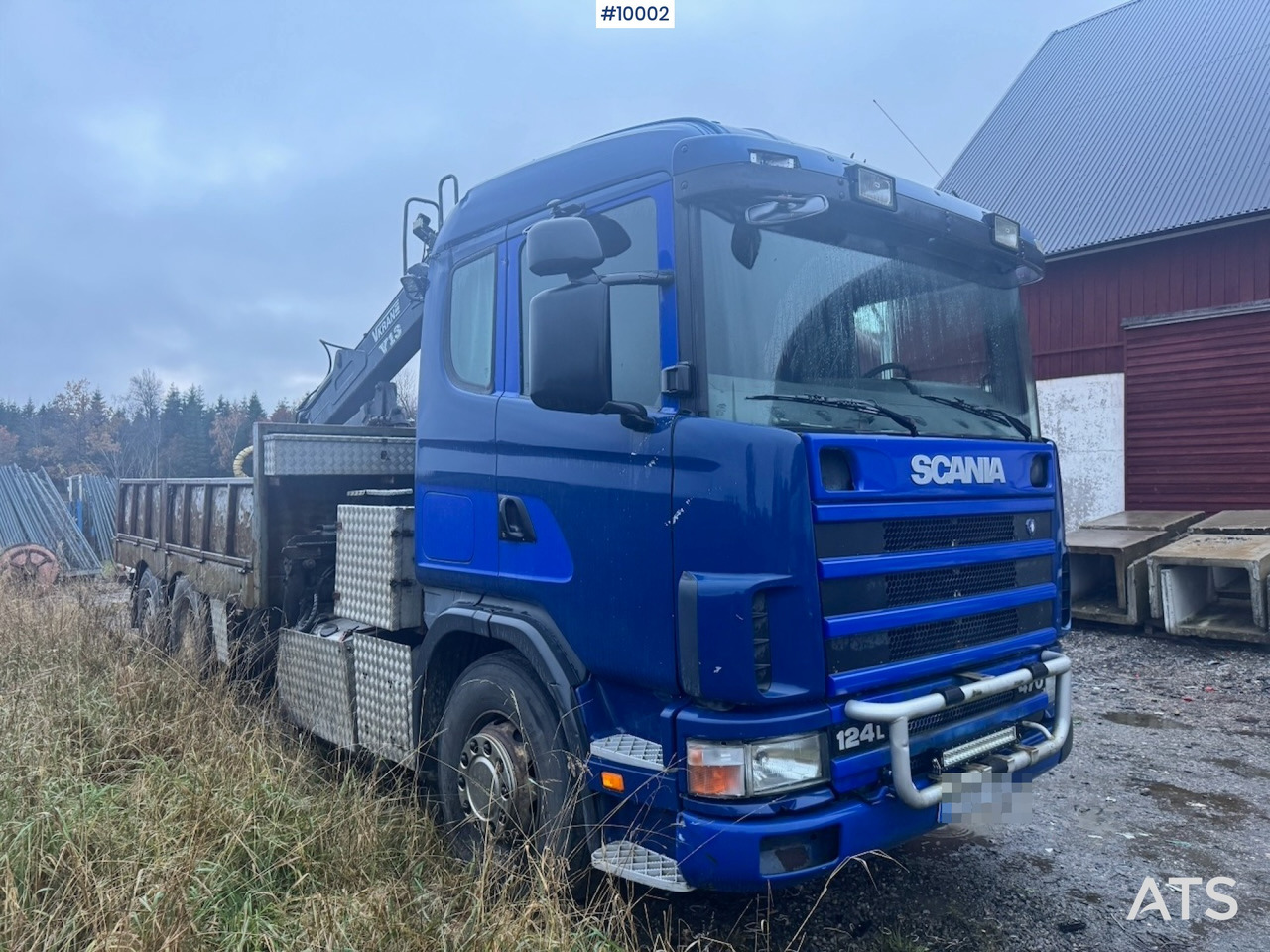 Scania R124 6x2 Flatbed truck with timber crane - Tovornjak s kesonom, Tovornjak z dvigalom: slika 2 Scania R124 6x2 Flatbed truck with timber crane - Tovornjak s kesonom, Tovornjak z dvigalom: slika 2
