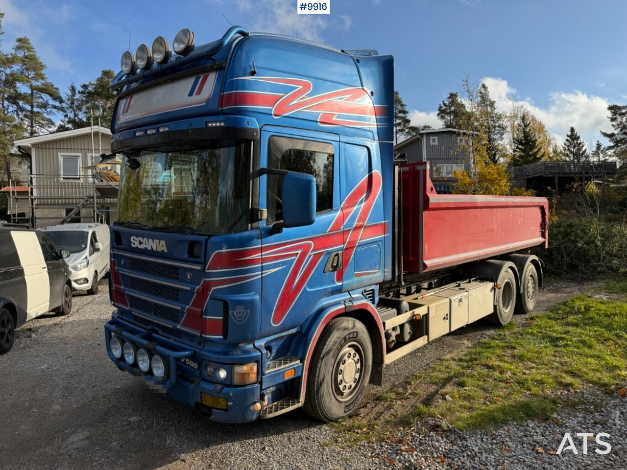 Scania R164 580 6X2 truck with flatbed - Tovornjak s kesonom: slika 1 Scania R164 580 6X2 truck with flatbed - Tovornjak s kesonom: slika 1