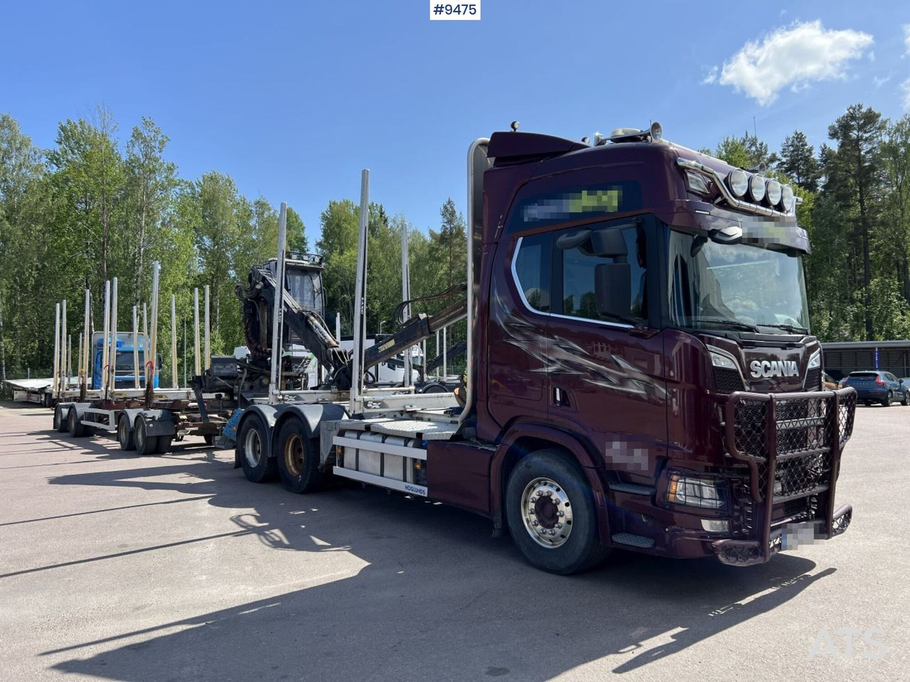 Scania R580 Timmerbil med kran och släp, Timmerekipage - Tovornjak za prevoz lesa: slika 2 Scania R580 Timmerbil med kran och släp, Timmerekipage - Tovornjak za prevoz lesa: slika 2