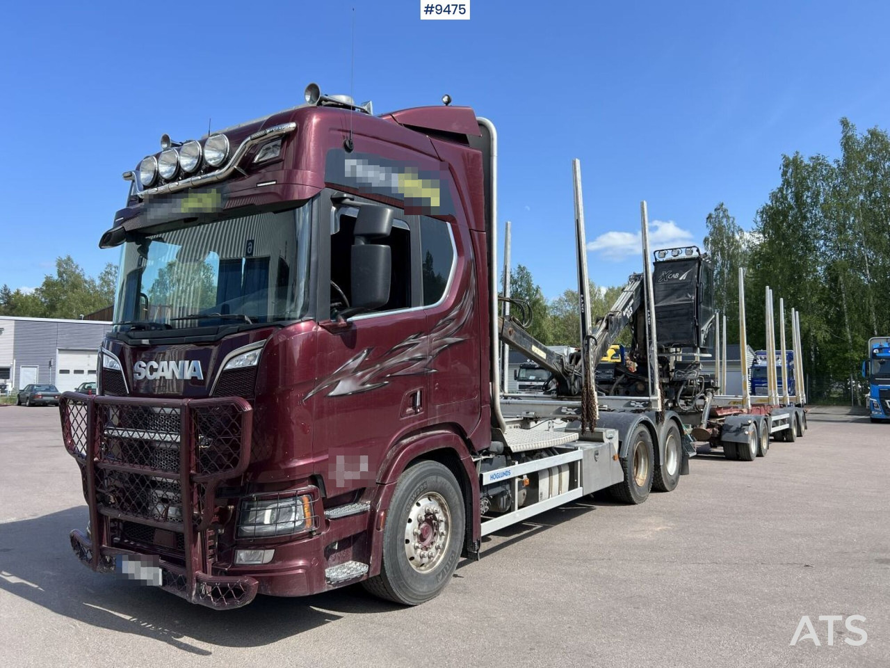 Scania R580 Timmerbil med kran och släp, Timmerekipage - Tovornjak za prevoz lesa: slika 1 Scania R580 Timmerbil med kran och släp, Timmerekipage - Tovornjak za prevoz lesa: slika 1