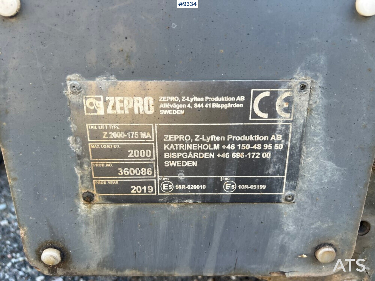 Tail Lift- Zepro- Z2000-175MA - Dvižna ploščad zadaj: slika 4 Tail Lift- Zepro- Z2000-175MA - Dvižna ploščad zadaj: slika 4
