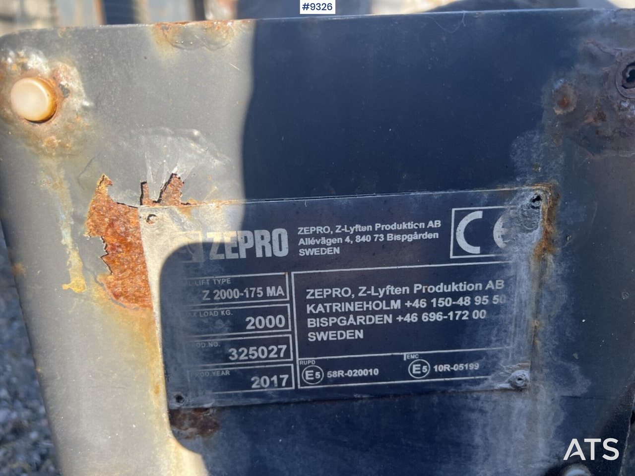 Tail lift Zepro Z2000-175MA - Dvižna ploščad zadaj: slika 4 Tail lift Zepro Z2000-175MA - Dvižna ploščad zadaj: slika 4