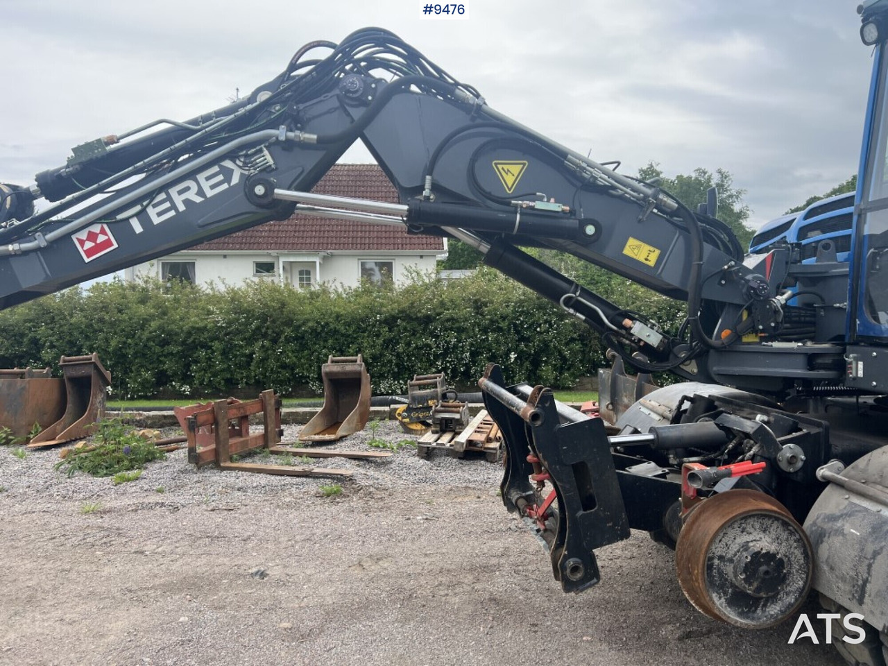 Bager na kolesih Terex TW 110 Railway machine (VIDEO): slika 11