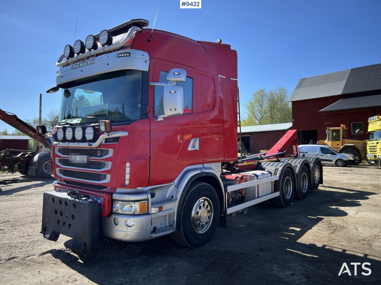 Tridem Hooklift Truck Scania G490 with plow brackets - Kotalni prekucni tovornjak: slika 1 Tridem Hooklift Truck Scania G490 with plow brackets - Kotalni prekucni tovornjak: slika 1
