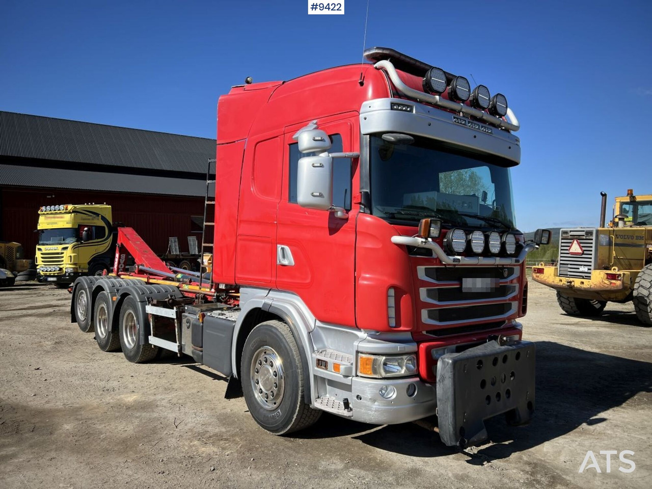 Tridem Hooklift Truck Scania G490 with plow brackets - Kotalni prekucni tovornjak: slika 2 Tridem Hooklift Truck Scania G490 with plow brackets - Kotalni prekucni tovornjak: slika 2