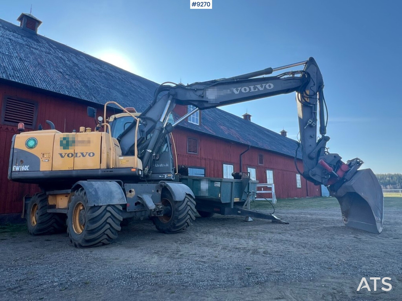 Volvo EW 160 C wheeled excavator (VIDEO) - Bager na kolesih: slika 1 Volvo EW 160 C wheeled excavator (VIDEO) - Bager na kolesih: slika 1